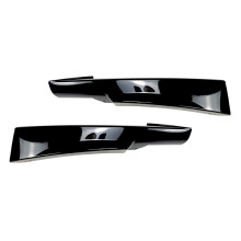 Blansad Svart FräMre StöTfåNgare LäPp HöRnkåPa Trim Nedre Protector Splitter Spoiler för E90 320I 330I M-Tech LCI 09-12