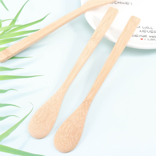 Wood Honey Spoon Synthetic Material 10 Pcs 2