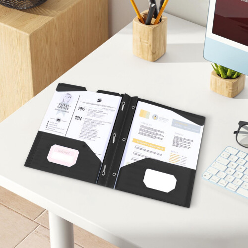 Hochwertige Kunststoffmappen, DIN A4-Format, 7 Farben 2