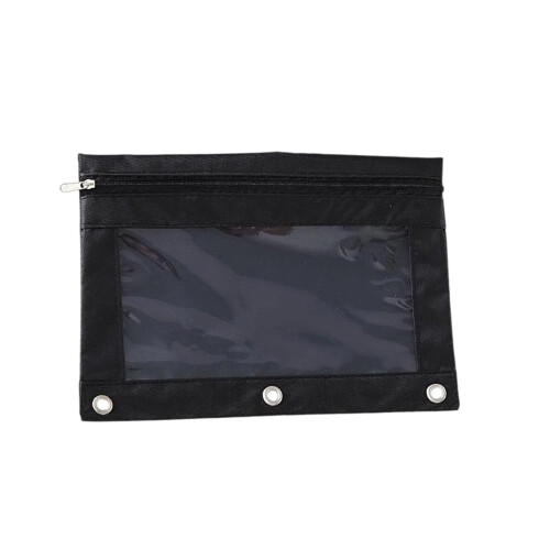 Oxford Pencil Case with Zipper 2-Pack Large 3-Hole