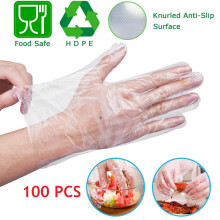 Transparent Disposable Gloves Kitchen Garden Food Safe 100