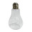 Hand Blown Glass Hummingbird Feeder Light Bulb Shape with 2 1