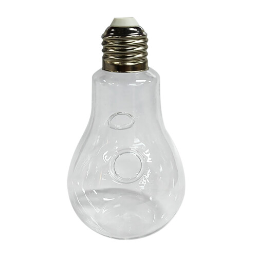 Hand Blown Glass Hummingbird Feeder Light Bulb Shape with 2