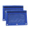 Oxford Pencil Case 3-Hole Zipper 2-Pack 2