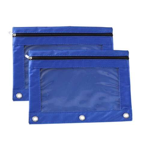 Oxford Pencil Case 3-Hole Zipper 2-Pack 1