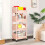 Multi-Purpose Narrow Storage Shelf Unit with Brakes (4-Pack) 4