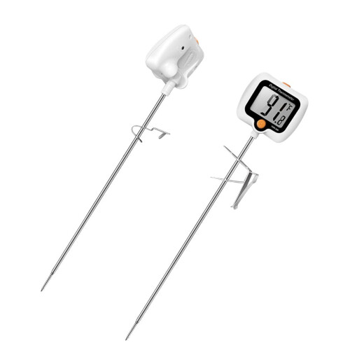 Digital Candy Thermometer with Pot Clip 10 Inch Probe
