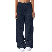 Women's High-Waisted Thermal Corduroy Leggings Navy