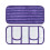 Microfiber Mop Replacement Pad Washable 1 Pack Purple 1