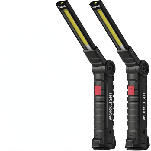 LED Work Light with Magnetic Base and 360 Rotation 2-Pack