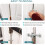 Hinge Pin Door Stopper Brushed Nickel 8 Pack 7