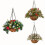Pre-Lit Hanging Basket Indoor Outdoor Warm White LED Pine 4