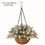 Pre-Lit Hanging Basket Indoor Outdoor Warm White LED Pine 8