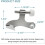 Hinge Pin Door Stopper Brushed Nickel 8 Pack 4