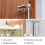 Hinge Pin Door Stopper Brushed Nickel 8 Pack 5