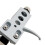 Witte Draaitafel-Headshell met Voorgemonteerd AT3600L Magnetisch Element voor  Vinylplatenspeler B 5