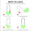 Love Lock Padlock Heart Shape 2 pcs 50 mm green 3