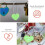 Love Lock Padlock Heart Shape 2 pcs 50 mm green 5