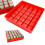 Coin Collection Box with Trays Rectangular Plastic Red 1 Set 2