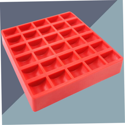 Coin Collection Box with Trays Rectangular Plastic Red 1 Set 2