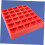 Coin Collection Box with Trays Rectangular Plastic Red 1 Set 8