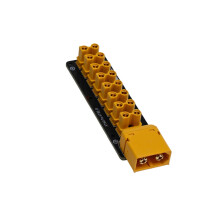 XT60 to 8-Channel XT30 PDB 100A Max Load Current Power Distribution Board for RC Car/Boat/Submarine No Base