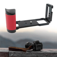Soporte en L para Cámara con Empuñadura y Placa de Liberación Rápida para Cámara GFX 50R, de Zapato Frío y Diseño Robusto en Aluminio