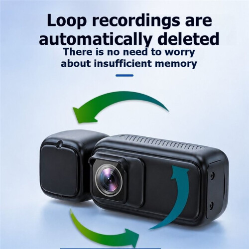 360Rotatable Rear Lens 4K Motorcycle Dash Cam IP68 Waterproof WiFi Loop Recorder 1
