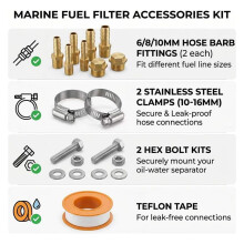 S3213 Fuel Water Separator Filter with Clear Bowl: 10  Marine Fuel Filter for /Mercury//Racor.