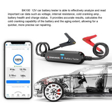 KONNWEI BK100 Car Wireless BT Battery Tester 100-2000 CCA 6V 12V Battery Detector Battery Cranking Charging Analyzer,Black