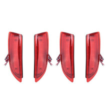 4x Car LED Brake Tail Light Rear Bumper Parking Warning Light Reflector Light for 2011-2012