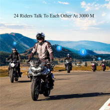 Motorcycle Helmet Headset Headset Mesh Intercom Remote Walkie Talkie Interphone Headset for 24 Riders