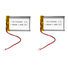 3.7V Lipo Battery 800Mah PL802540 Lithium Battery Li Polymer Batteries for T114 V2 LoRa 32 V3 Dev-Board LoRa Node 2PCS