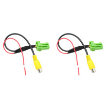 2X Car Rear View Camera RCA Video Reverse Camera Convert Cable Adapter for Vitara Swift Sx4