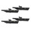Hypersonic 4 Pcs Black Wiper Stand Windshield Wiper Wing Windshield Wiper Blade Spoiler Mate Wing Auto Car Tool 1