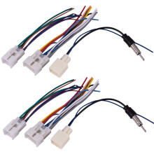 2X Car Stereo CD DVD Wiring Harness for  with Antenna Adapter Cable