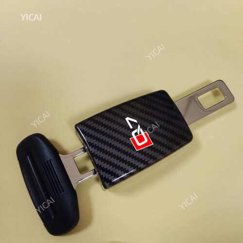 Audi Q7 Seat Belt Extender Plug Metal Adjustable Carbon 2