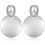 Gold Drop Earrings Round Hammered Disc Dangle 1