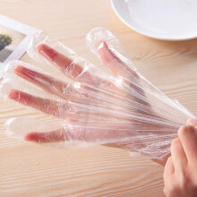 Disposable Food Prep Gloves Transparent Plastic 100 Pcs