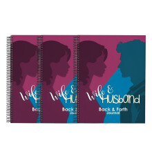 A4 Love Journal for Couples Paperback 3-Pack