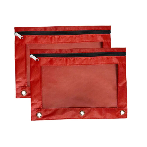 Oxford Pencil Case 3-Hole Zipper 2-Pack 1