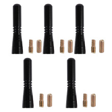 5X Universal Top Roof Short Whip Screw Antenna Extension for Car Radio (Black)