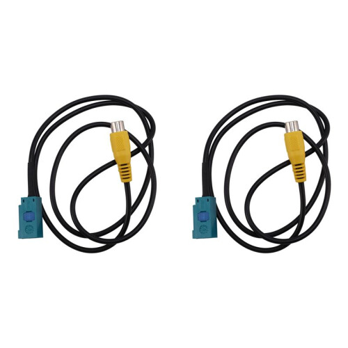 2X Fakra Reversing Camera RCA Cable Parking Adapter for
