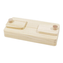 Wooden Foraging Toy for Small Pets – Hide and Treat Puzzle