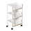 3-Tier Movable Plastic Storage Rack with Wheels 2