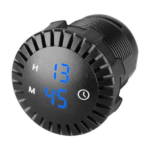 COMEET Digital Alarm Clock for 12V/24V Vehicles LED Display