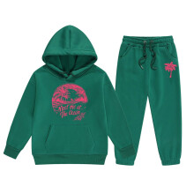 AWZXDE Girls Long Sleeve Hoodie and Pants Sweatsuit Set