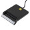 2X USB  Card Reader Atm Bank Tax Declaration Ic Card ID Card  Card Reader(Black) 3