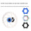 Bicycle Center Lock Adapter with Lock Rings and Spacer 7