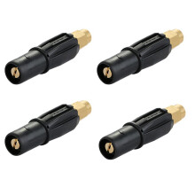 4X Brass Fan-Shaped Snow Foam Nozzle Self-Priming Nozzle for High Pressure Washer Generator Car Cleaning Accessory G1/4